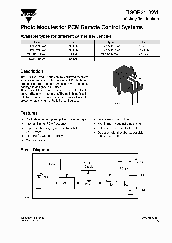 TSOP21YA1_396384.PDF Datasheet