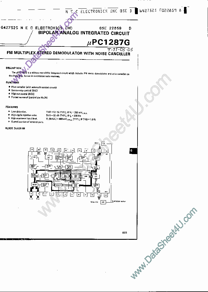 UPC1287G_408438.PDF Datasheet