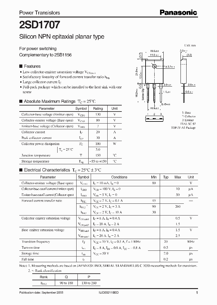 2SD1707_447866.PDF Datasheet