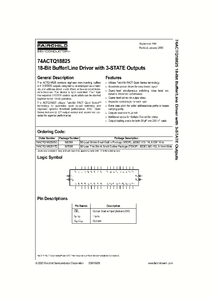 74ACTQ18825_17228.PDF Datasheet