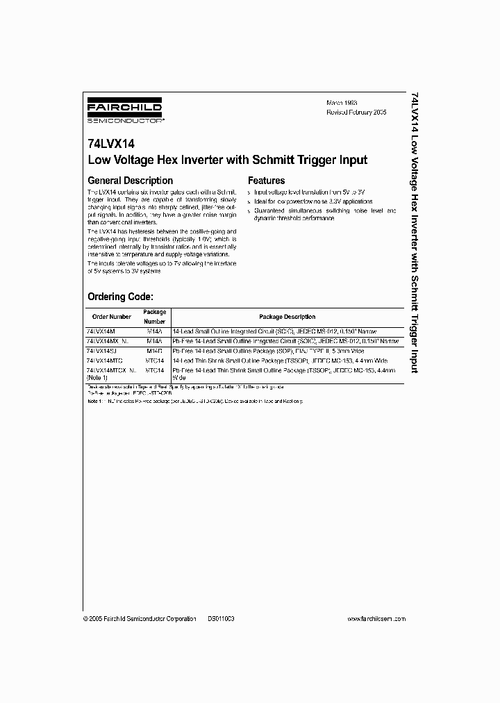 74LVX14SJ_455200.PDF Datasheet