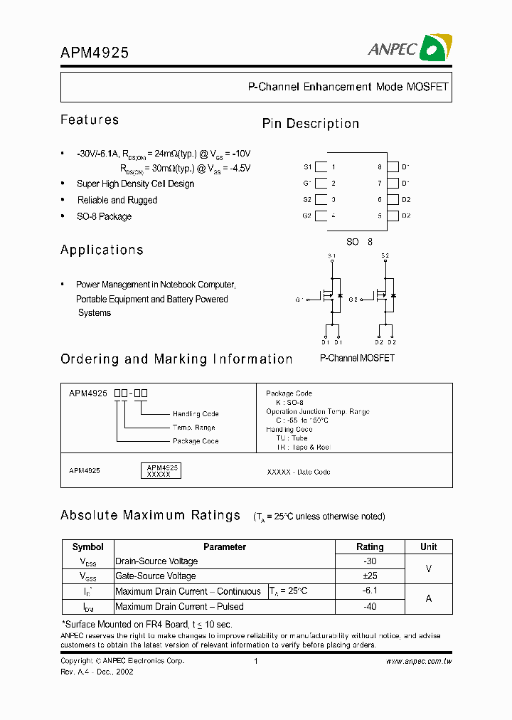 APM4925KC-TU_476105.PDF Datasheet