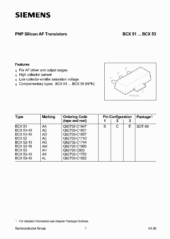BCX52_424096.PDF Datasheet