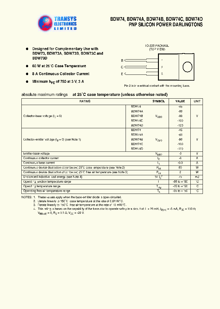 BDW74D_438546.PDF Datasheet