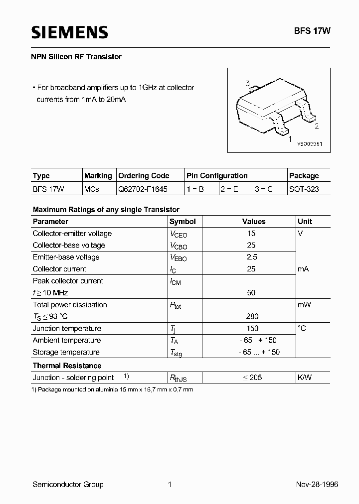 BFS17W_462184.PDF Datasheet