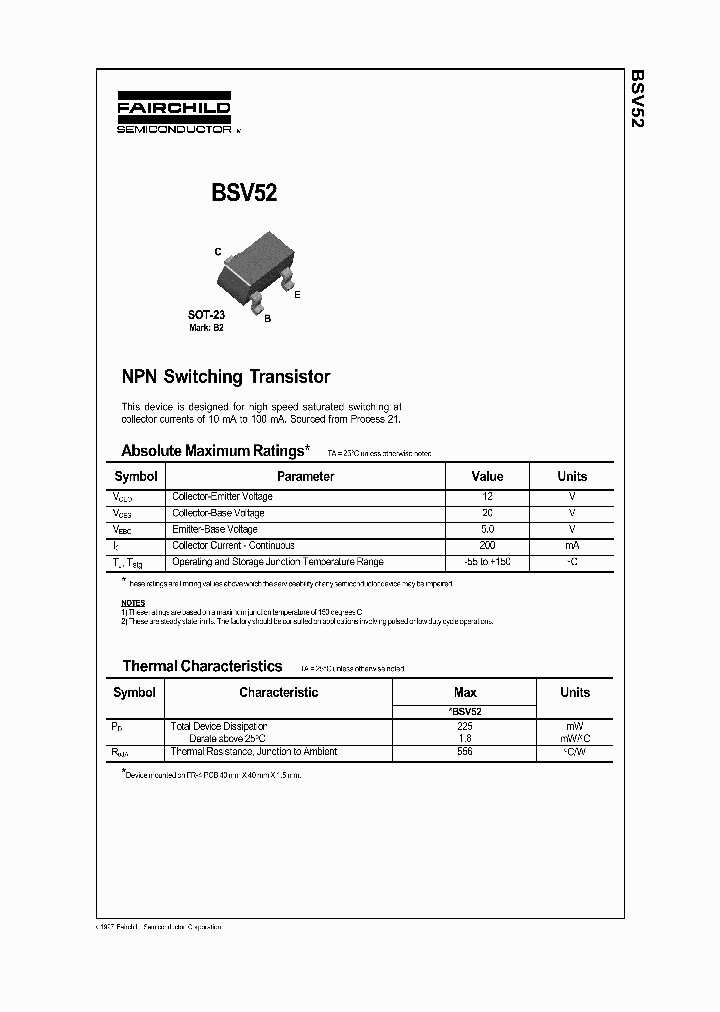BSV52_479887.PDF Datasheet