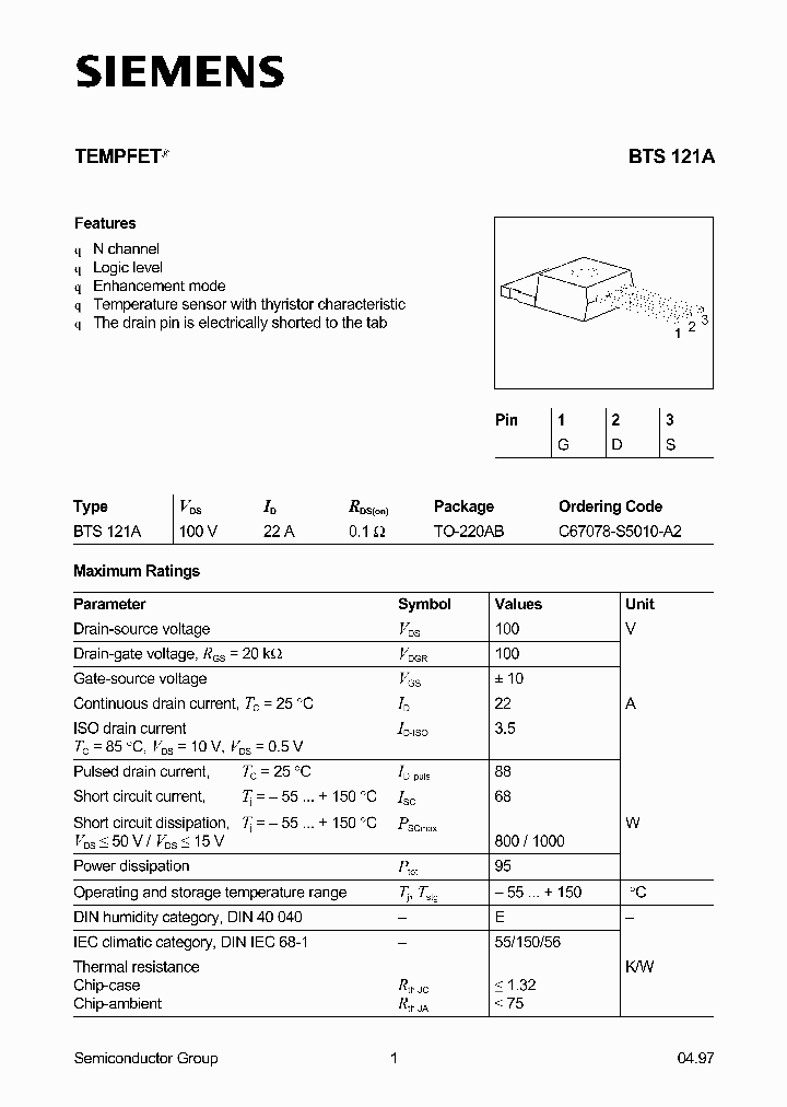 BTS121A_484912.PDF Datasheet