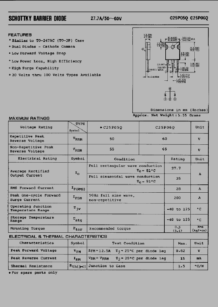 C25P05Q_437538.PDF Datasheet