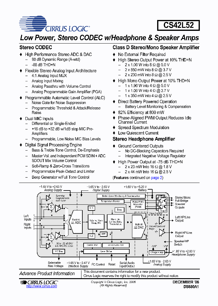 CS42L52_466734.PDF Datasheet