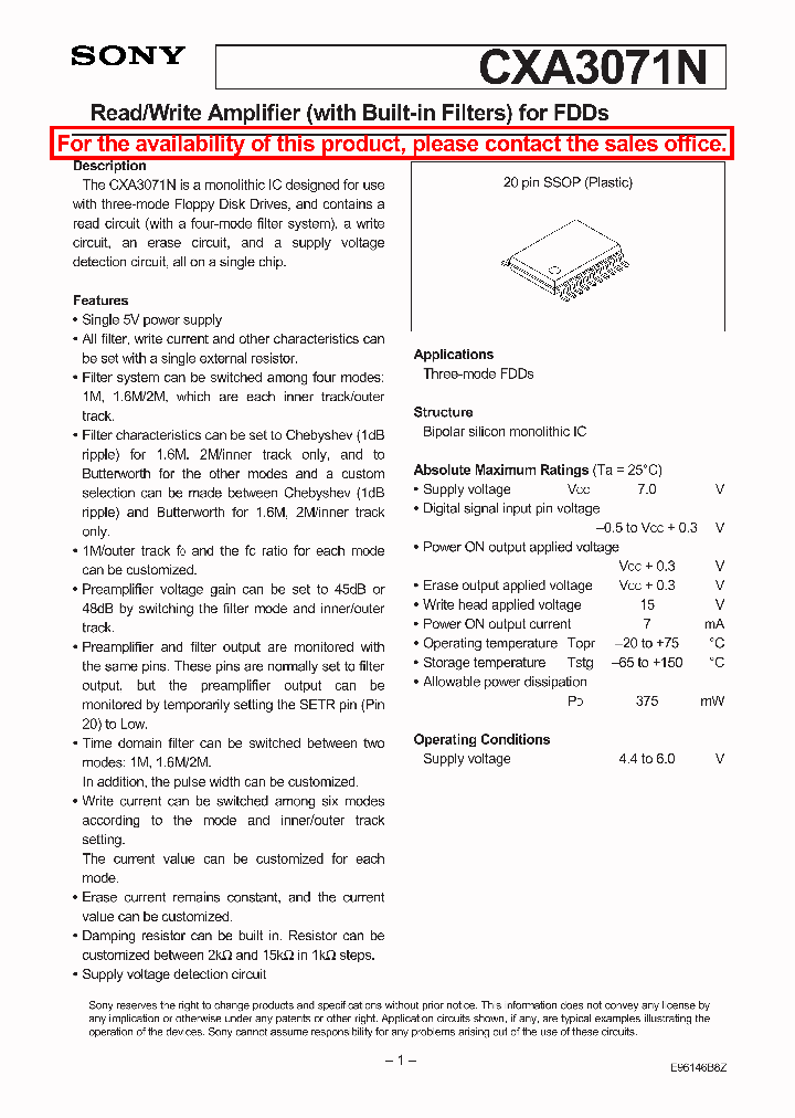 CXA3071N_46067.PDF Datasheet