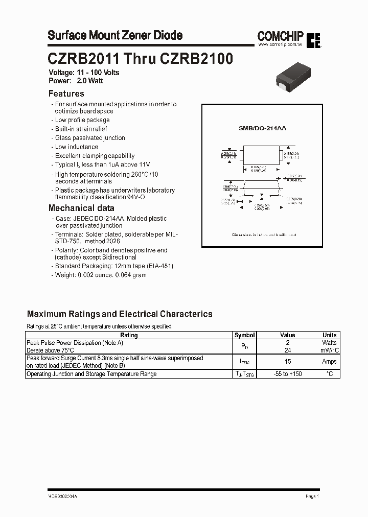 CZRB2100_254941.PDF Datasheet