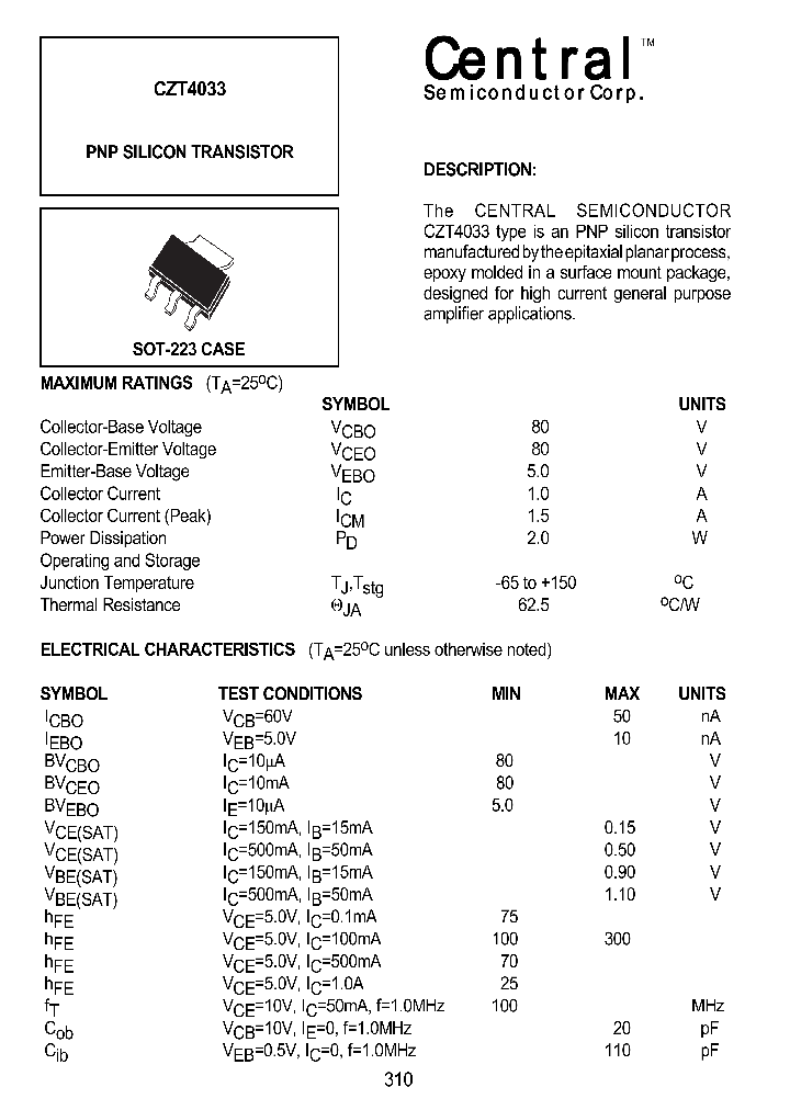 CZT4033_450685.PDF Datasheet