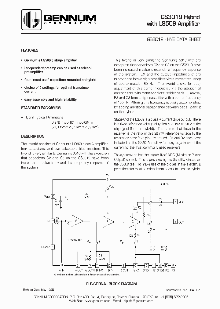 GS3019_455263.PDF Datasheet