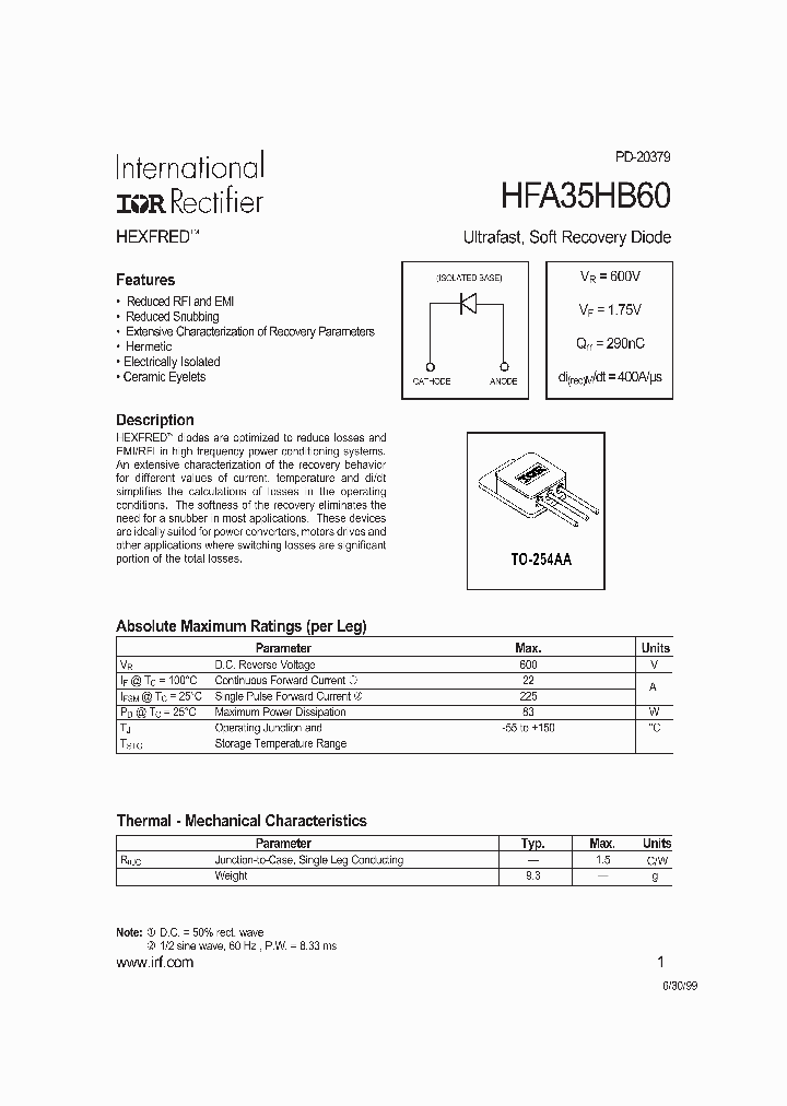 HFA35HB60_484986.PDF Datasheet