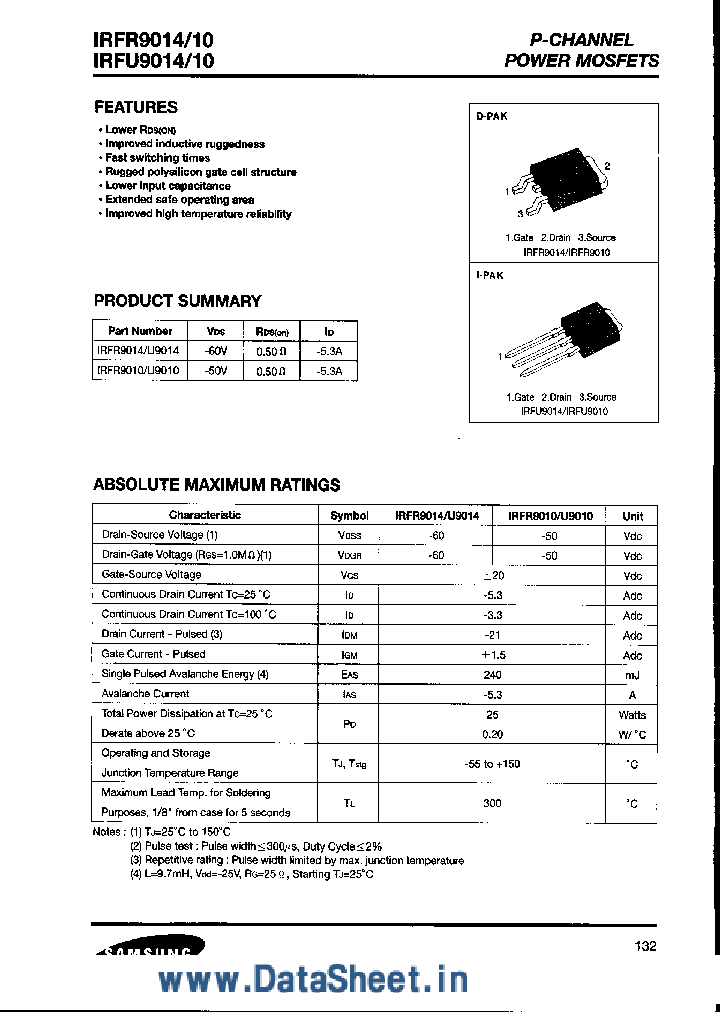 IRFU9010_451071.PDF Datasheet