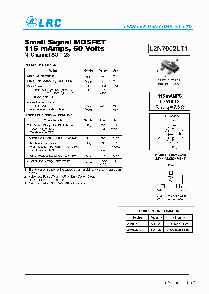 L2N7003LT1_452803.PDF Datasheet