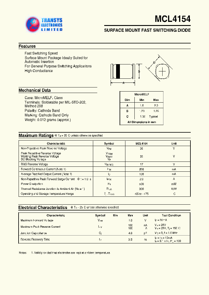 MCL4154_447556.PDF Datasheet