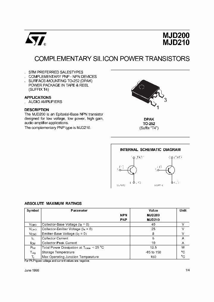 MJD210_481399.PDF Datasheet