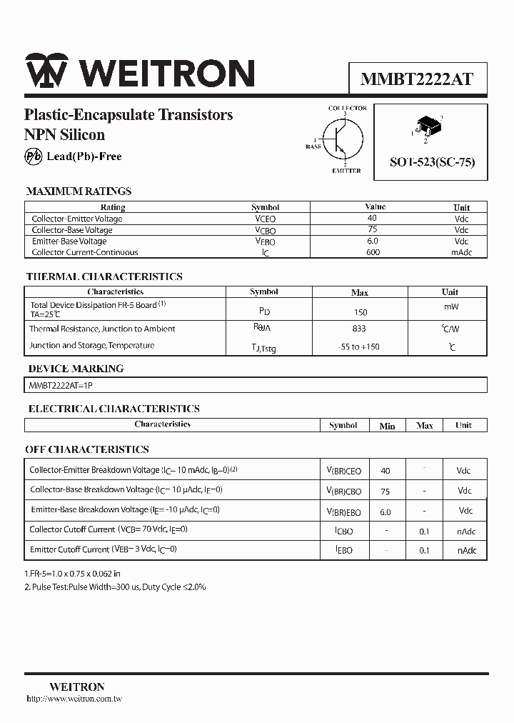 MMBT2222AT_481334.PDF Datasheet