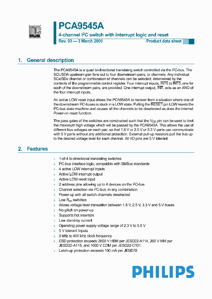 PCA9545A_305169.PDF Datasheet