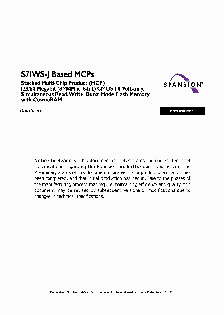 S71WS064JA0_483971.PDF Datasheet