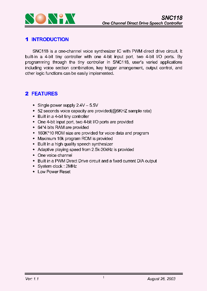 SNC118_462172.PDF Datasheet