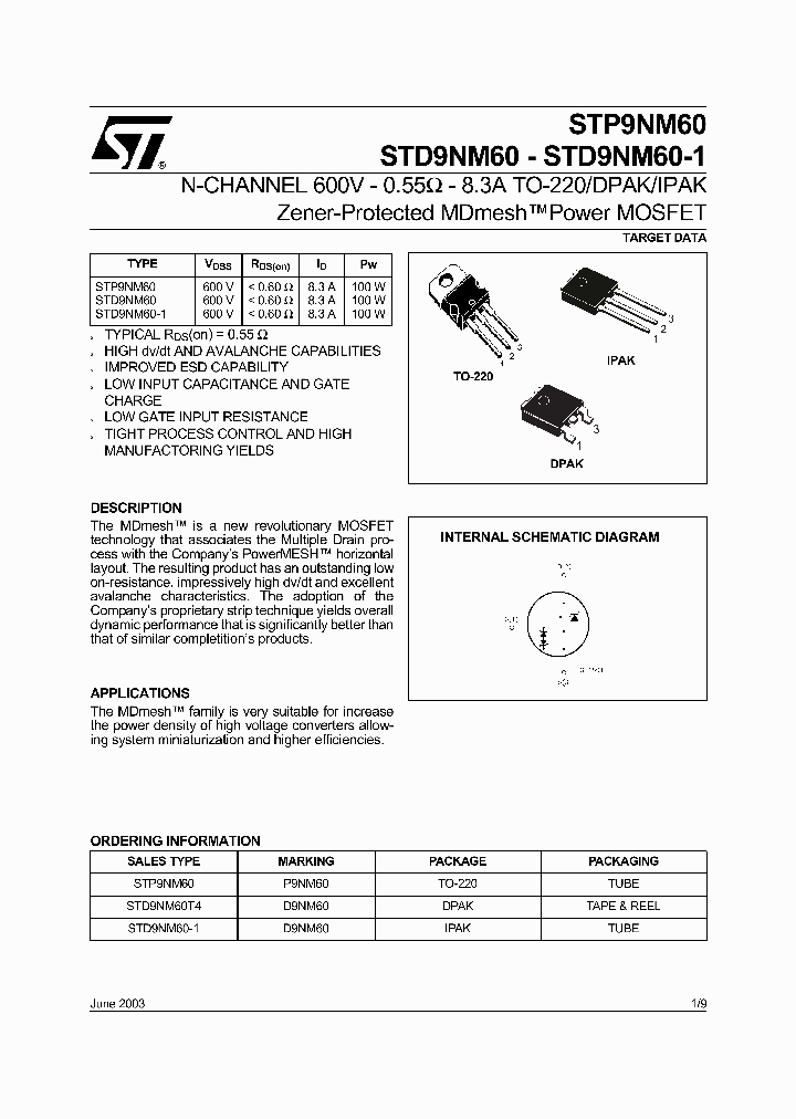 STP9NM60_467576.PDF Datasheet