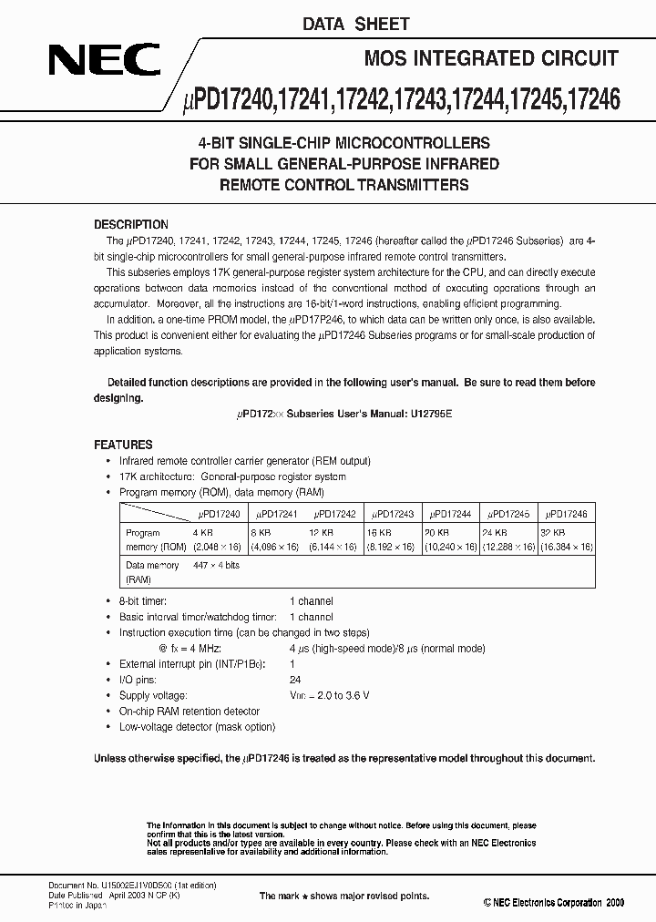 UPD17243_465952.PDF Datasheet