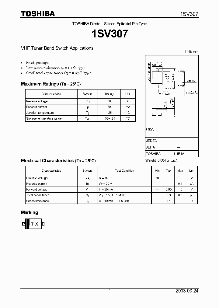 1SV307_533798.PDF Datasheet