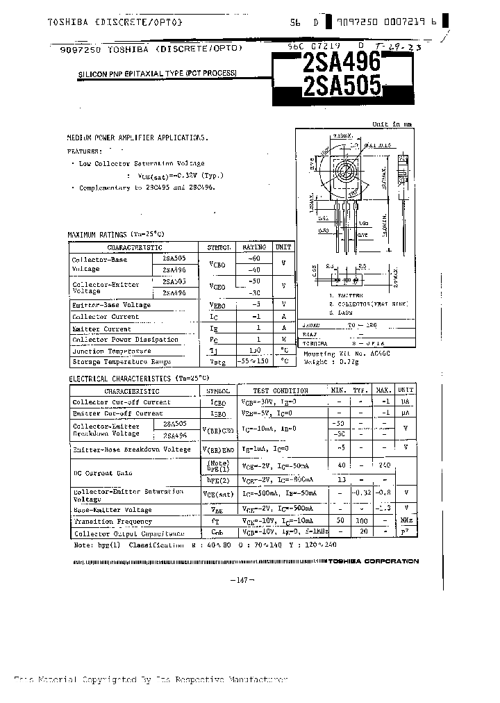 2SA505_521122.PDF Datasheet