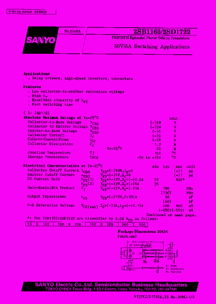 2SD1722_516898.PDF Datasheet