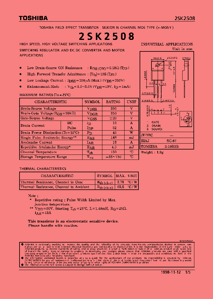 2SK2508_505256.PDF Datasheet