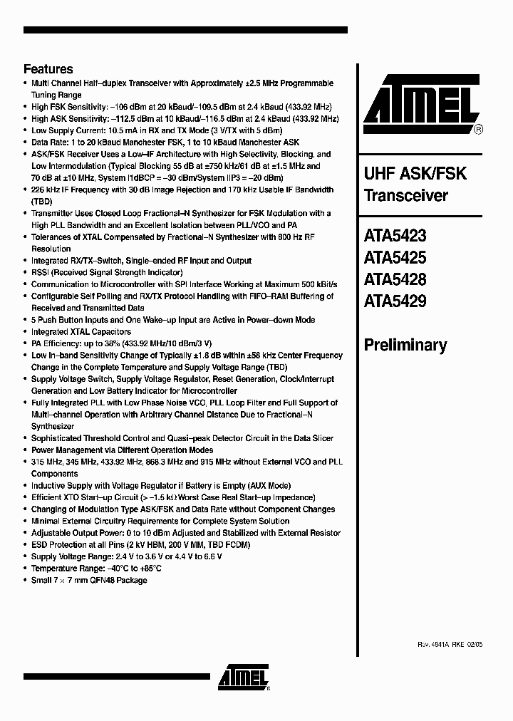 ATA5423_522119.PDF Datasheet