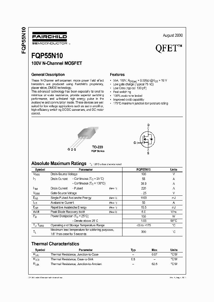 FQP55N10_538601.PDF Datasheet