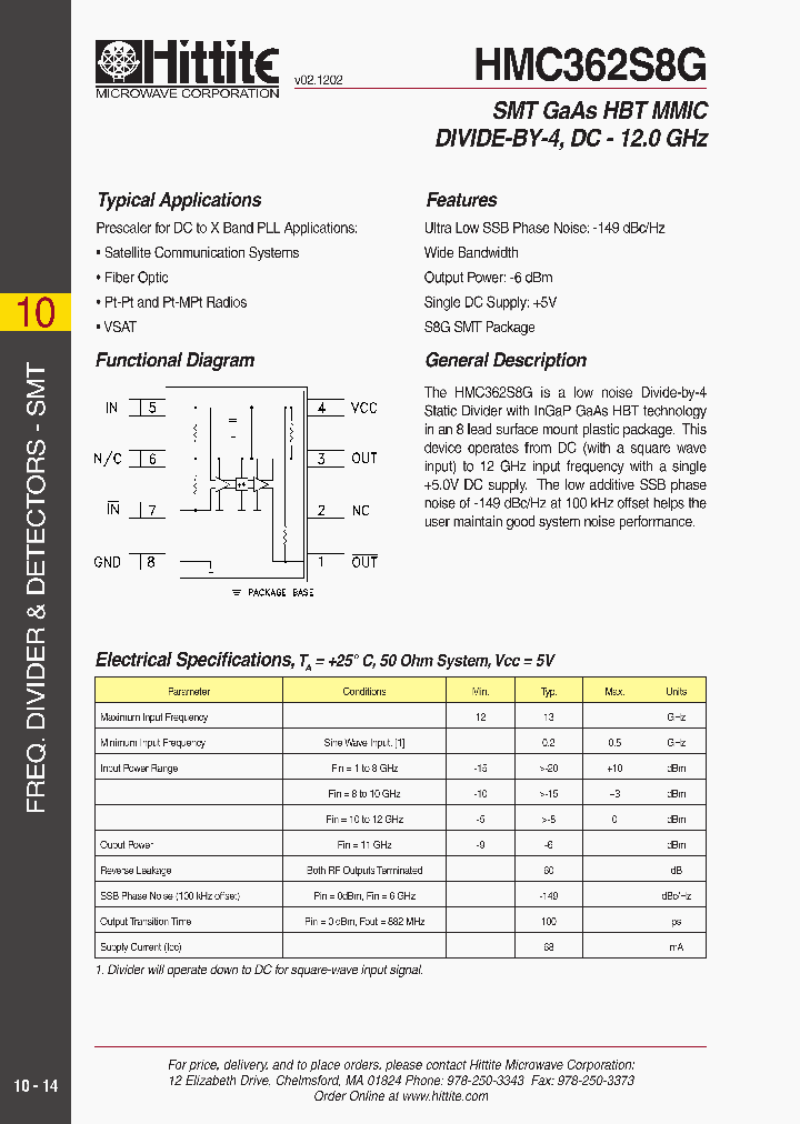 HMC362S8G_542319.PDF Datasheet