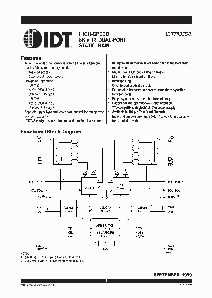 IDT7035L_530715.PDF Datasheet