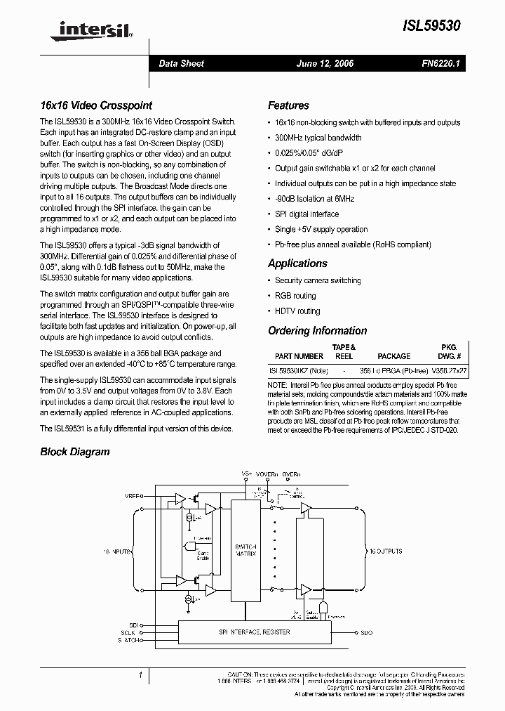 ISL59530_497182.PDF Datasheet