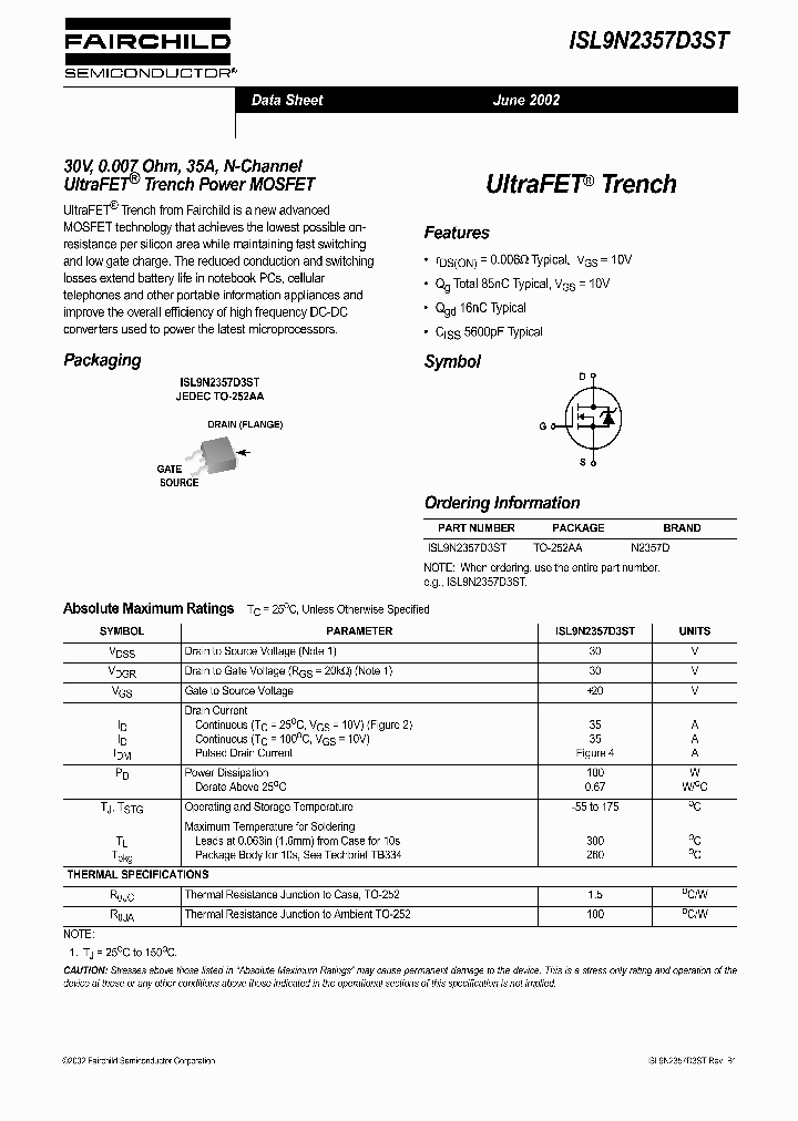 ISL9N2357D3ST_533128.PDF Datasheet