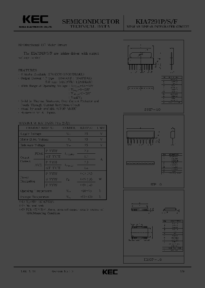 KIA7291_504772.PDF Datasheet