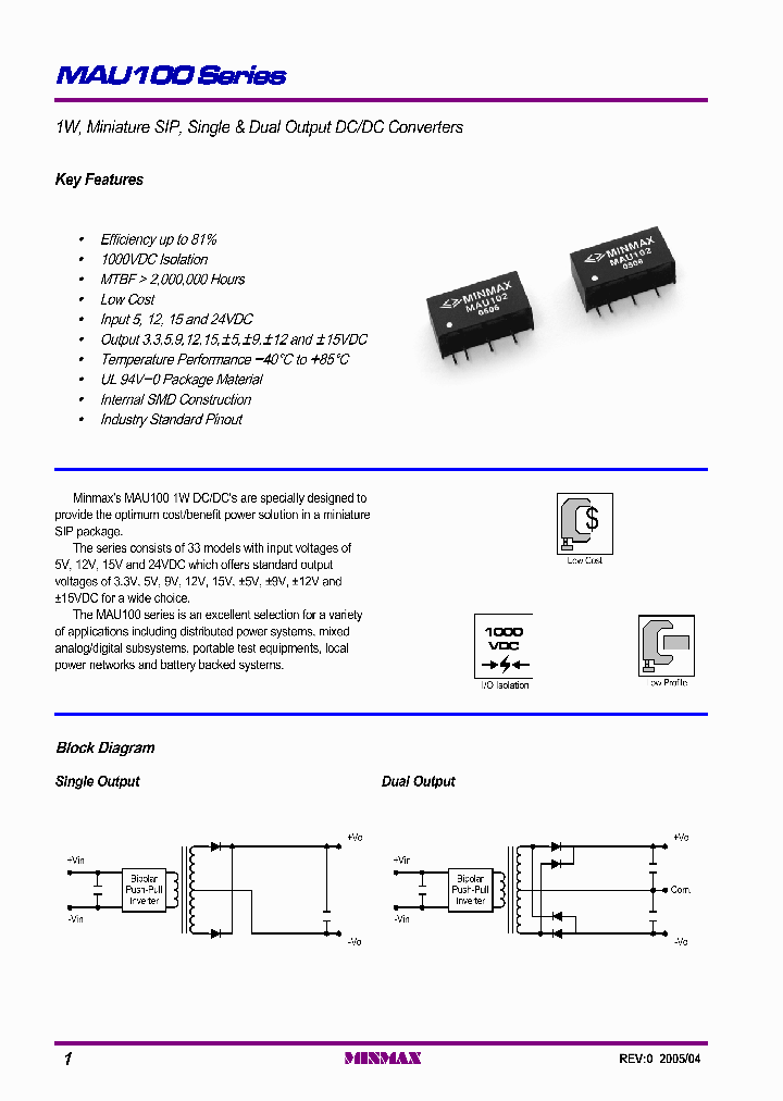 MAU100_549684.PDF Datasheet