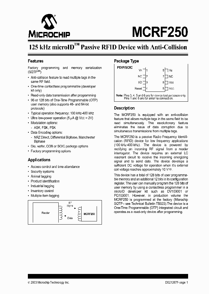 MCRF250_505123.PDF Datasheet