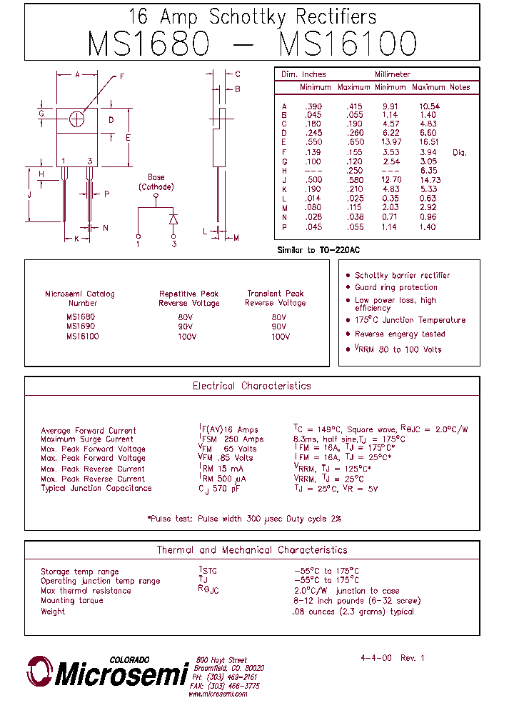 MS16100_491680.PDF Datasheet