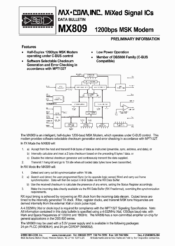 MX809_551751.PDF Datasheet