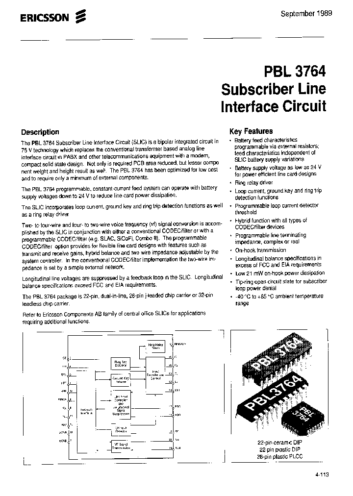 PBL3764_521200.PDF Datasheet