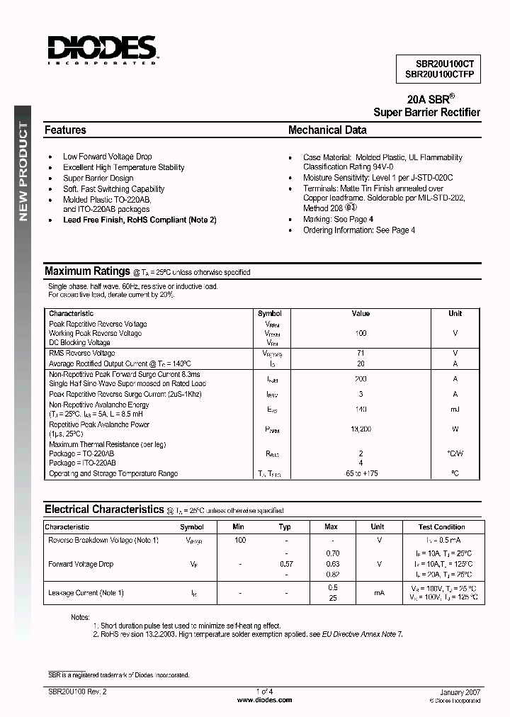 SBR20U100CT_537578.PDF Datasheet