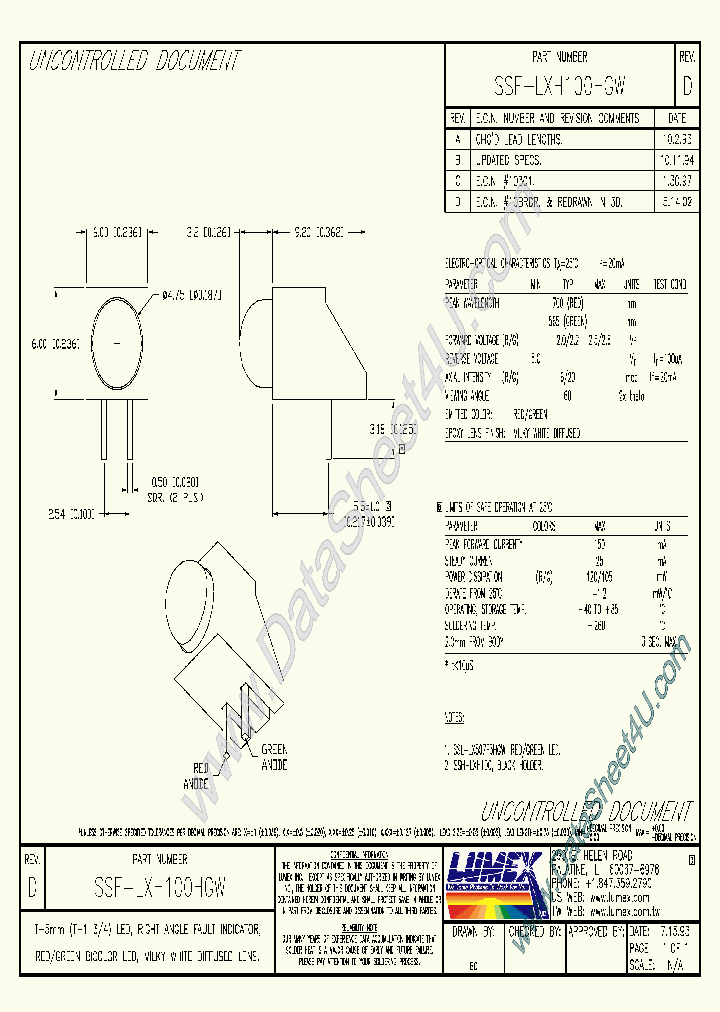 SSF-LXH100HGW_497523.PDF Datasheet