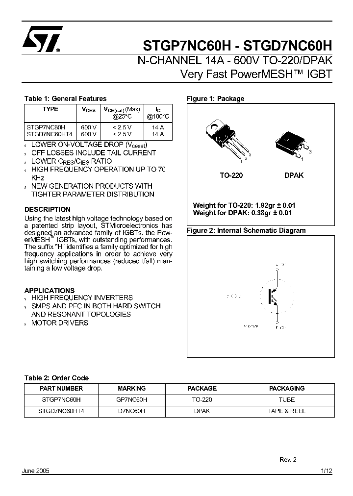 STGD7NC60H_547641.PDF Datasheet