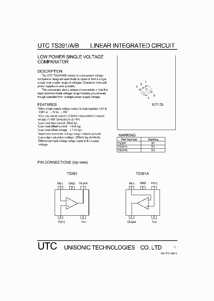 UTCTS391_497049.PDF Datasheet