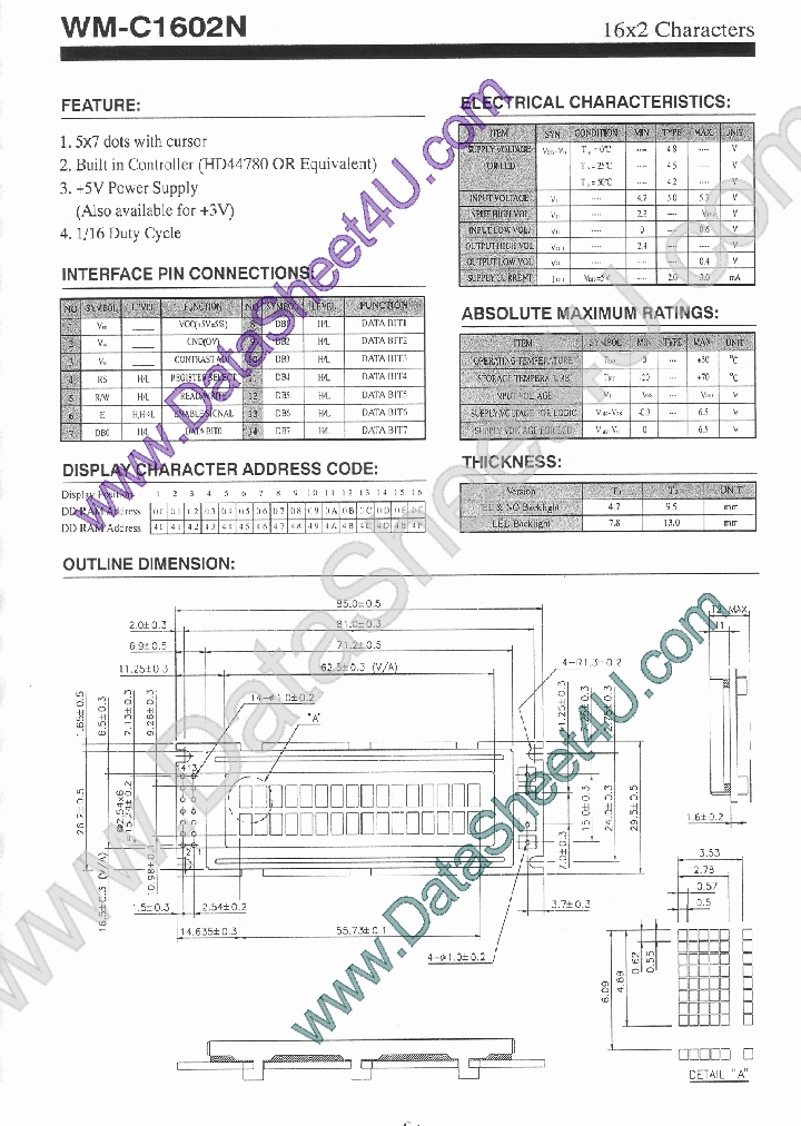 WMC1602N_520944.PDF Datasheet