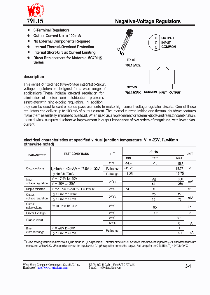 WS79L15ACZ_524182.PDF Datasheet